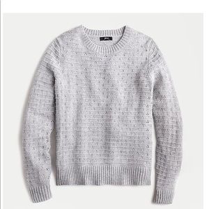 J Crew Pointelle crewneck sweater